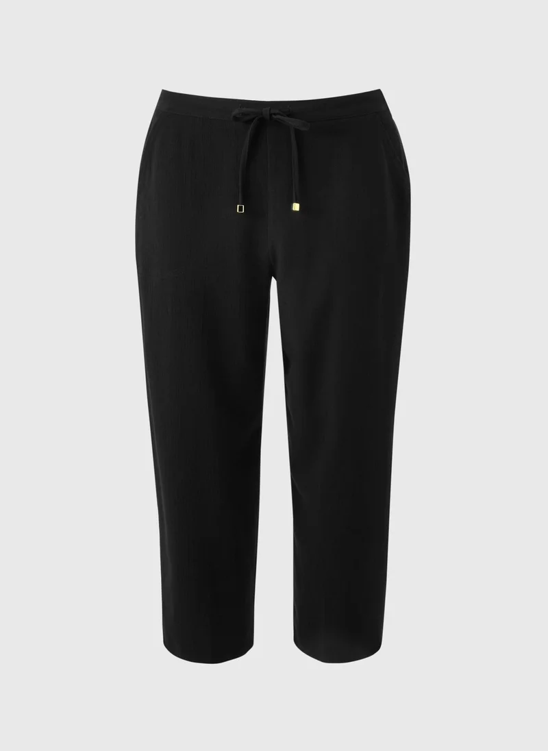 Matalan Black Cropped Clipper Trousers
